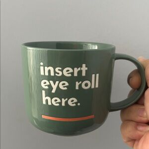 Park Lane Olive Mug with Playful Text